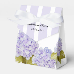 Lovely Hydrangea Shades Of Violet Blue Favor Boxes