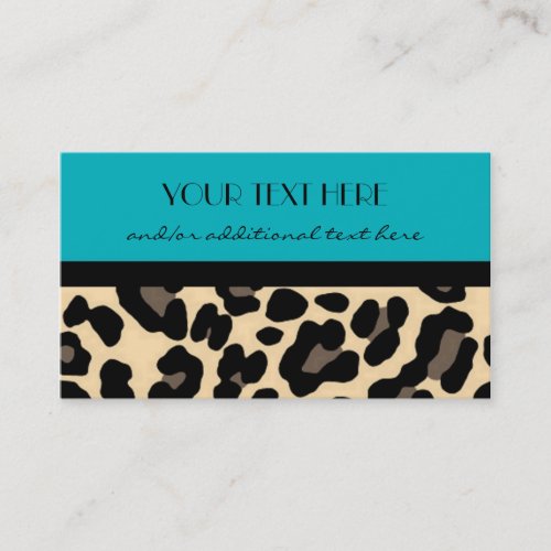 Lovely in Leopard Business Card Templates