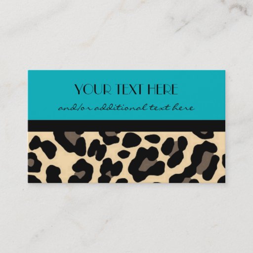 Customizable Lovely in Leopard Business Card Templates