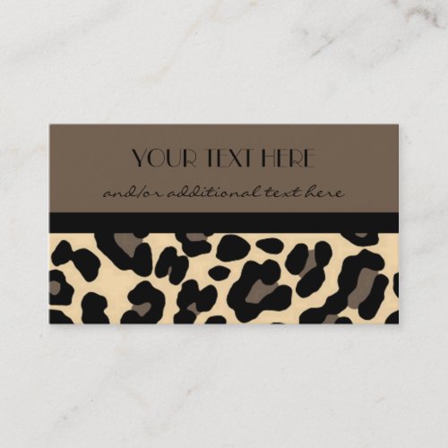 Lovely in Leopard Business Cards