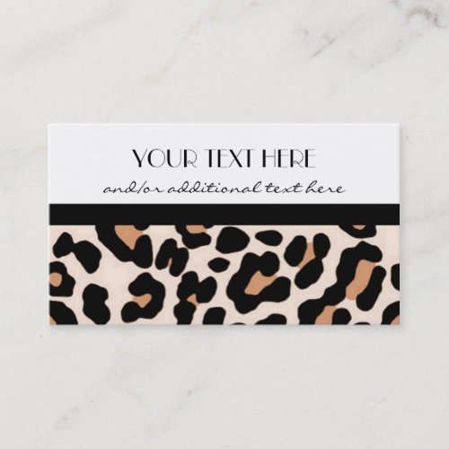 Lovely in Leopard Business Cards