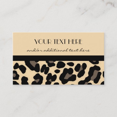 Lovely in Leopard Business Cards