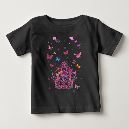 Lovely Infinity Butterfly Baby T_Shirt