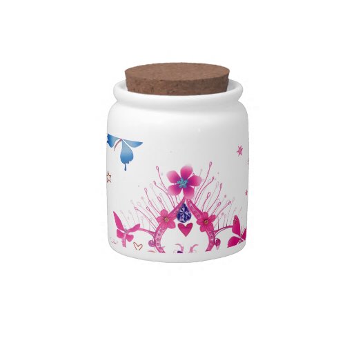 Lovely Infinity Butterfly Candy Jar