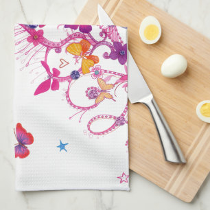 Lovely Infinity Butterfly Kitchen Towel