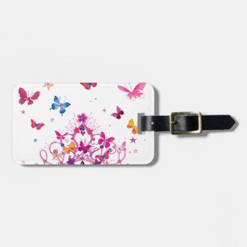Lovely Infinity Butterfly Luggage Tag