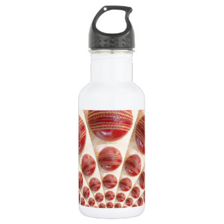 Lovely International Cricket Red Leather Ball Art Water Bottle