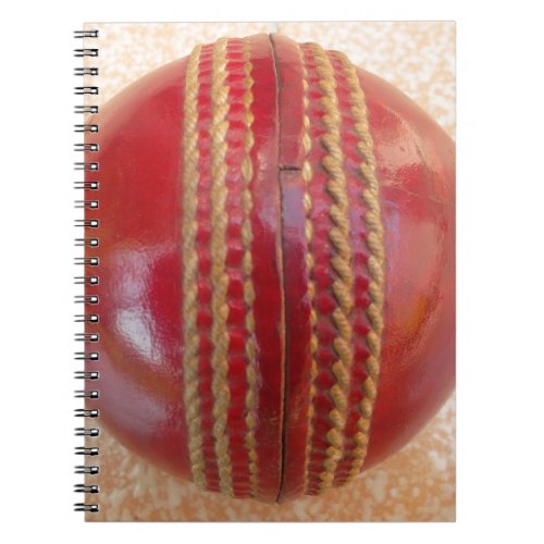 Lovely International Cricket Red Leather Ball Notebook