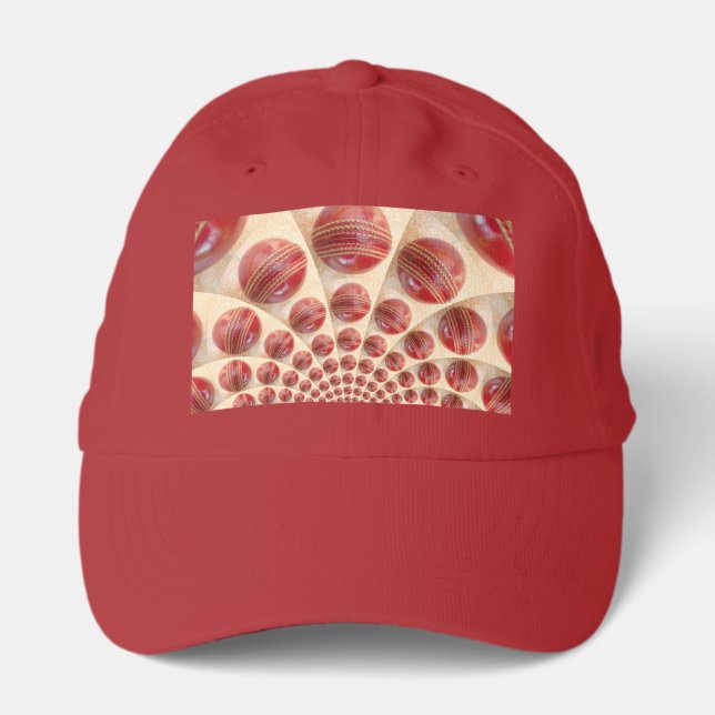 Lovely International Cricket Red Leather Ball Performance Cap (Front)