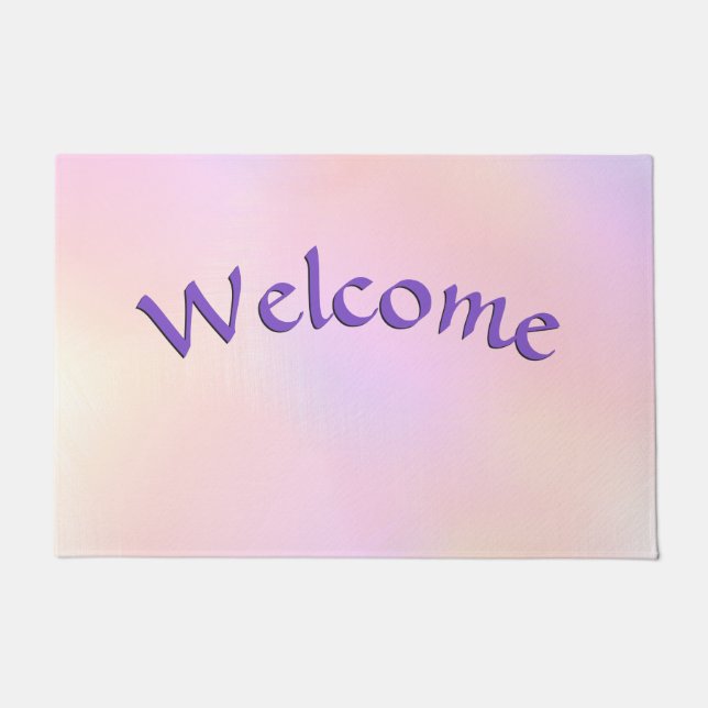 Lovely Interwoven Shades of Pastel Doormat (Front)