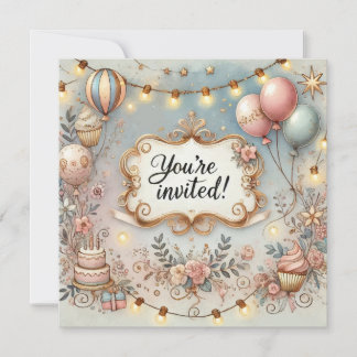 Lovely Invitation Birthday Anniversary