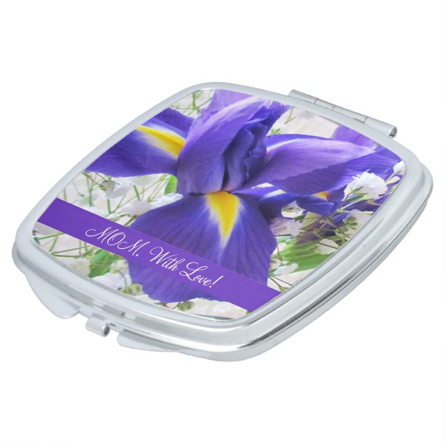 Lovely Iris Compact Mirror (Turned)