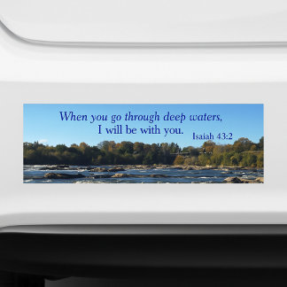 Lovely James River Bible Verse Bumper Sticker