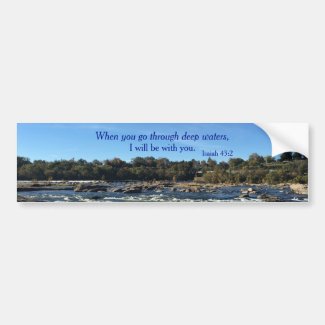 Lovely James River Bible Verse Bumper Sticker