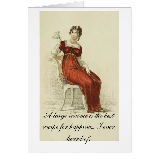 Lovely Jane Austen Card (Front)
