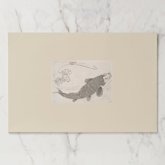 LOVELY JAPANESE FISH TEAR AWAY PAPER PLACEMATS