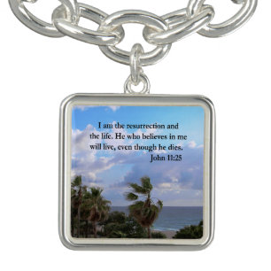 LOVELY JOHN 11:25 PHOTO DESIGN CHARM BRACELET