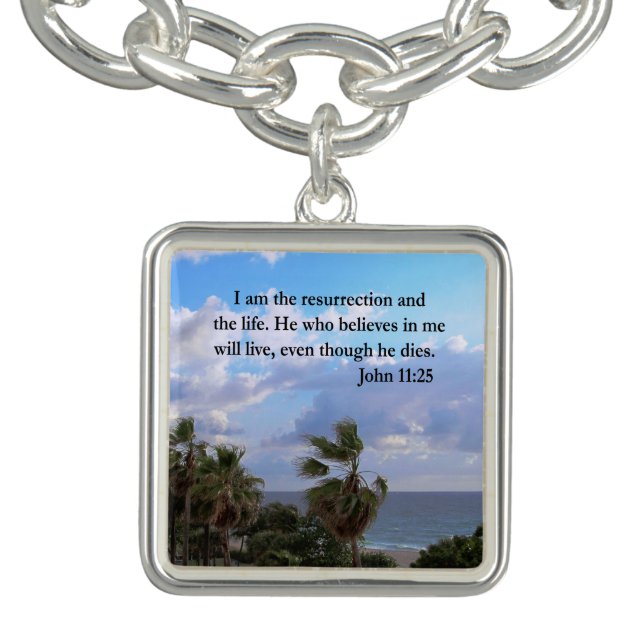 LOVELY JOHN 11:25 PHOTO DESIGN CHARM BRACELET (Design)