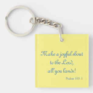 Lovely Joyful Shout Keychain