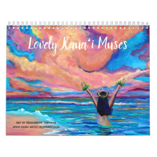 Lovely Kauai Muses Hawaiian Calendar