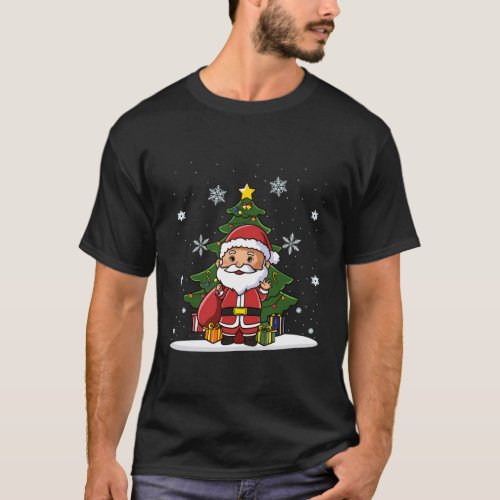 Lovely Kawaii Chibi Santa Claus T_Shirt