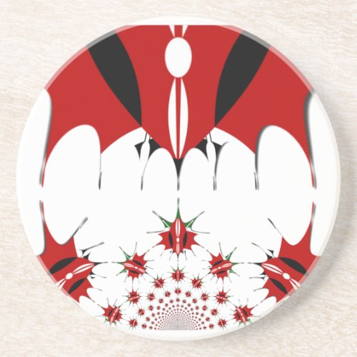 Lovely Kenya Flag Drink Coaster