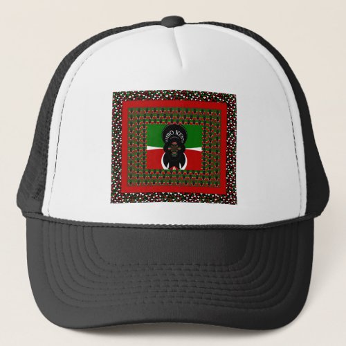 Lovely Kenyan Hearts flag Trucker Hat