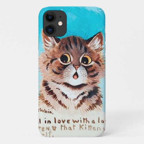 Lovely Kitten Louis Wain iPhone 11 Case