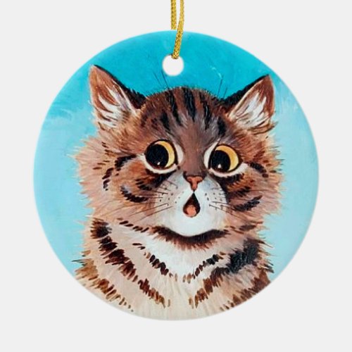 Lovely Kitten Louis Wain Ceramic Ornament