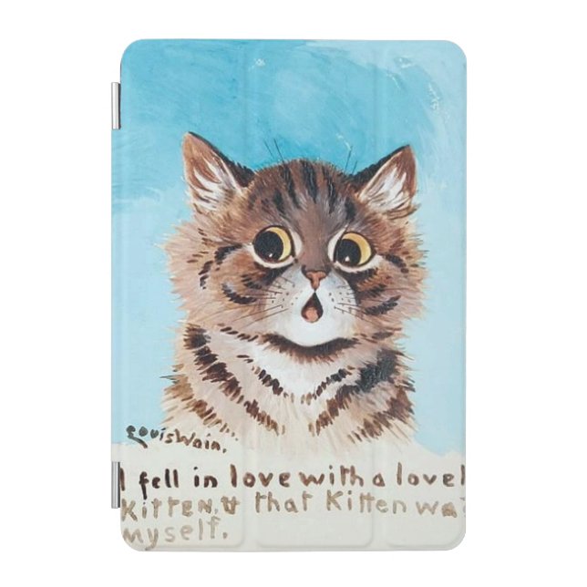 Lovely Kitten, Louis Wain iPad Mini Cover (Front)