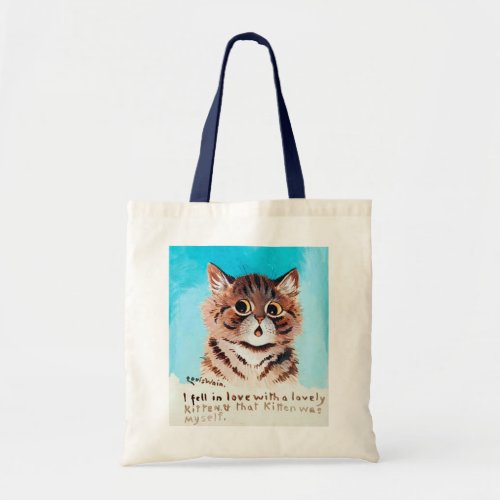 Lovely Kitten Louis Wain Tote Bag