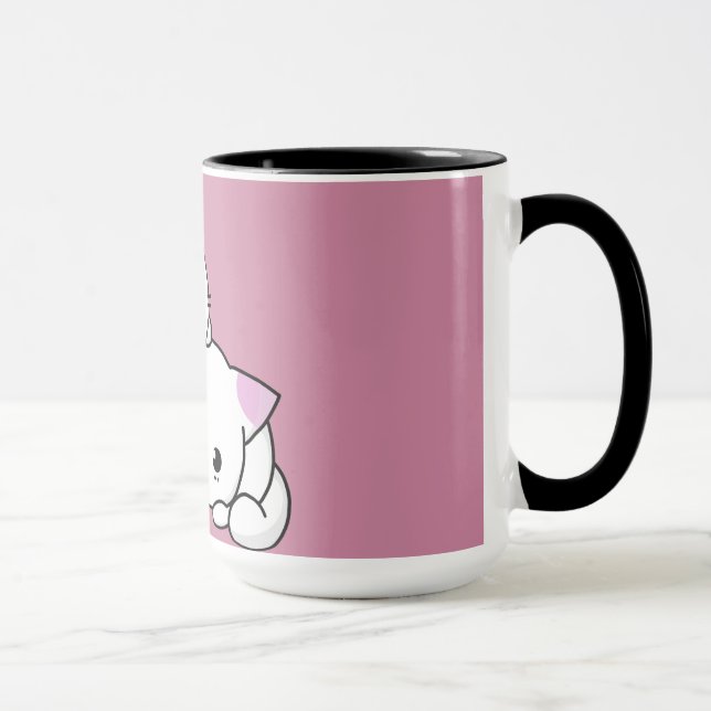 Lovely Kittens pink Mug (Right)