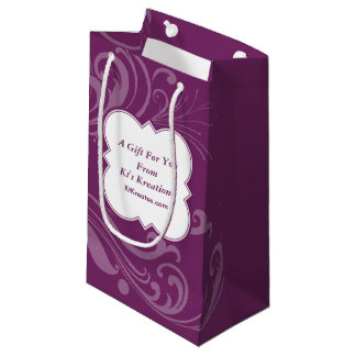 Lovely Labels Purple Elegance Small Gift Bag
