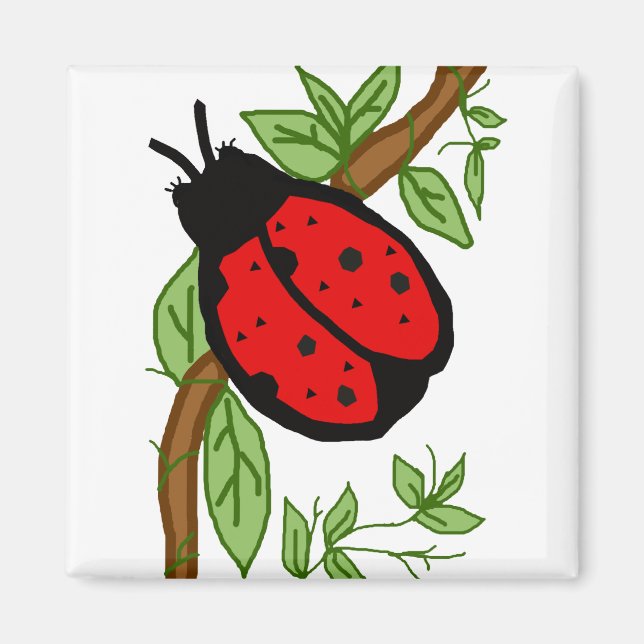 Lovely lady bug magnet (Front)