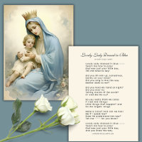 Lovely Lady Dressed in Blue Poem Mary and Jesus