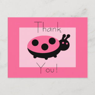Lovely Ladybug Thankyou Postcards