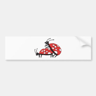 Lovely Ladybugs Bumper Sticker
