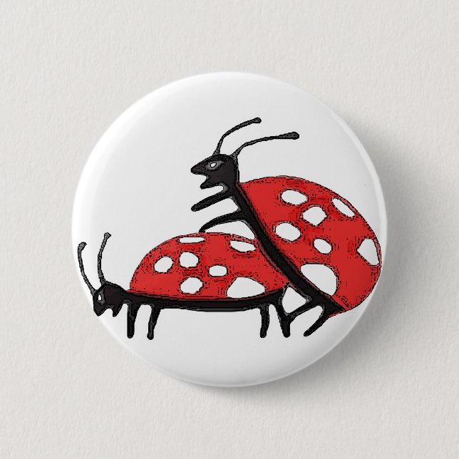Lovely Ladybugs Button (Front)