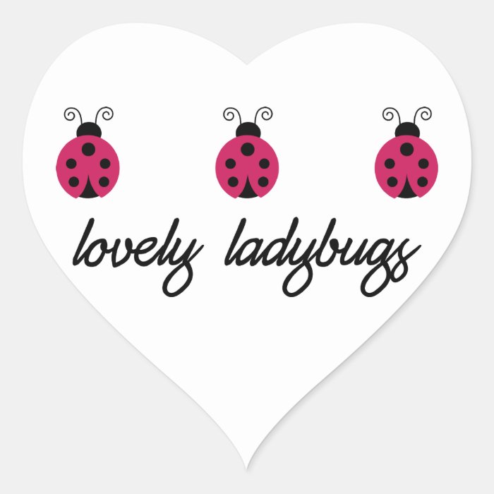 Lovely Ladybugs Sticker