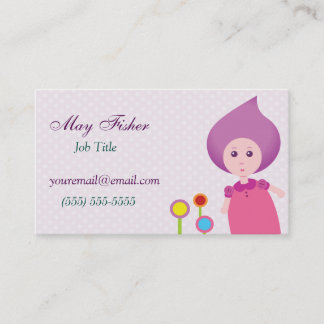 Lovely Lana Lea Runs Through The Flowers Business Card
