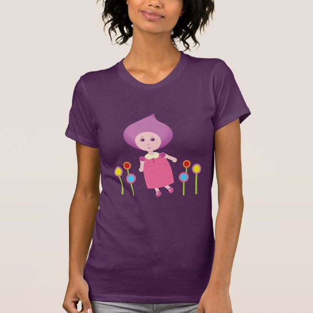 Lovely Lana Lea Runs Through The Flowers T-Shirt (Front)