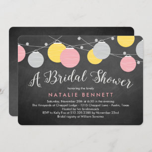 Lovely Lanterns Bridal Shower Invitation