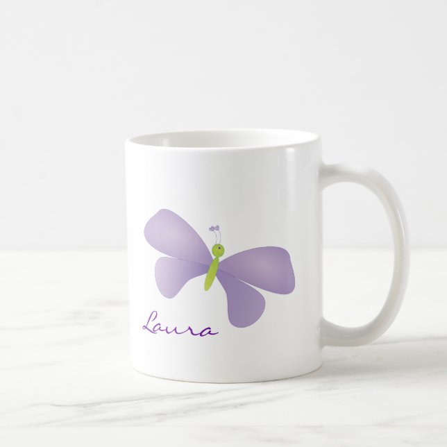 Lovely Laura Butterfly Coffee Mug (Right)