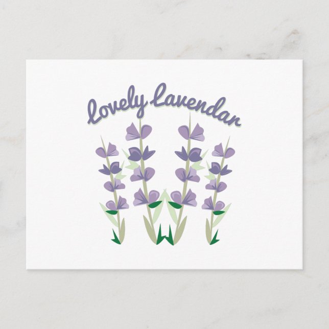Lovely Lavendar Postcard (Front)