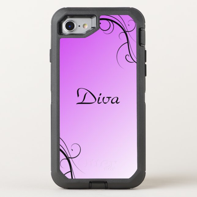 Lovely Lavender Diva Otterbox iPhone Case (Back)