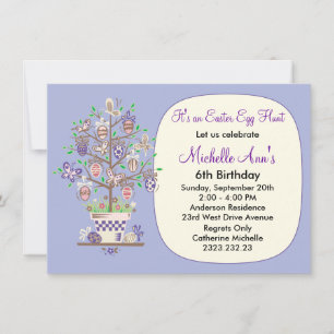 Lovely Lavender Easter Egg Hunt Invitation