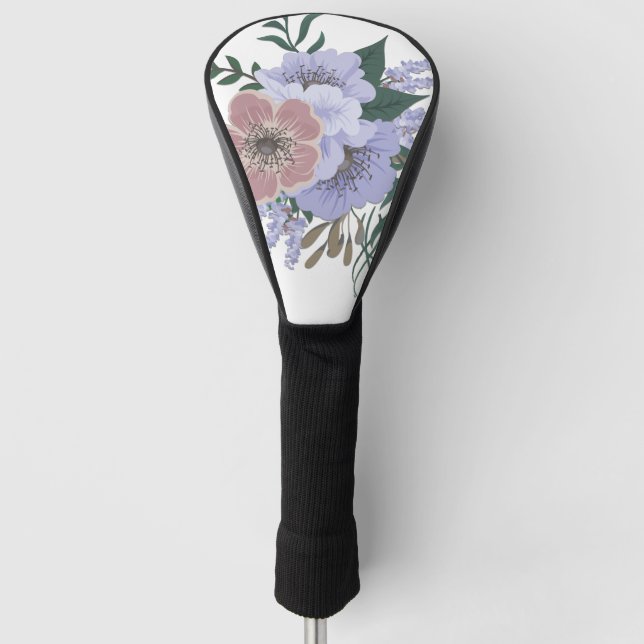 Lovely Lavender in Bouquet  Golf Head Cover (Front)