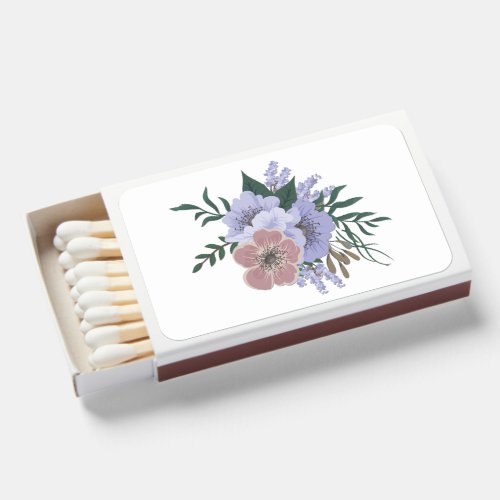 Lovely Lavender in Bouquet  Matchboxes