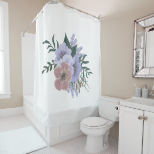 Lovely Lavender in Bouquet Shower Curtain