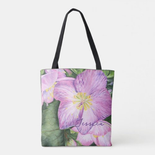 Lovely Lavender Lenten Rose Colorful  Tote Bag